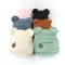 Foreign trade plush backpack, 2025 new, popular, stylish and casual, bear ear backpack, cartoon children's backpack