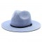 Colorful, 20-color summer foldable wide-brim straw hat for men and women, beach-style British Panama sun hat.