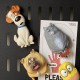 Cute cartoon puppy refrigerator magnet, creative tilted head hook-shaped small animal magnetic ornament, perforated board decoration. Cute cartoon puppy refrigerator magnet, creative tilted head hook-shaped small animal magnetic ornament, perforated board decoration.