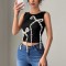 2025 Spring/Summer new women's clothing: fresh, elegant, sweet, and cute, waist-hugging, polka-dot, suspender dress