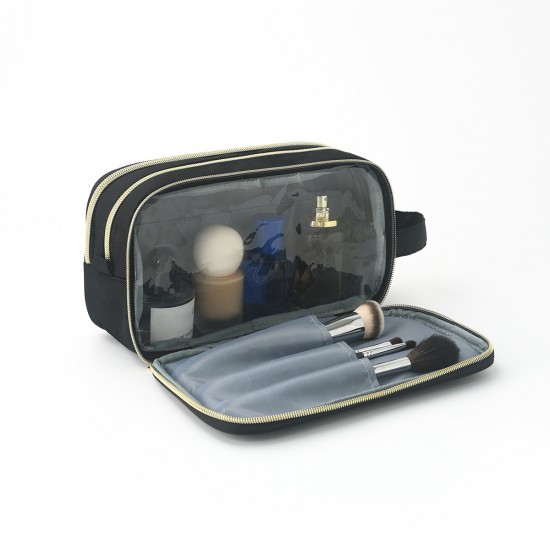 Feihong cross-border embroidered lettering cosmetic bag, Amazon waterproof, portable toiletry bag, large capacity, portable storage bag Feihong cross-border embroidered lettering cosmetic bag, Amazon waterproof, portable toiletry bag, large capacity, portable storage bag