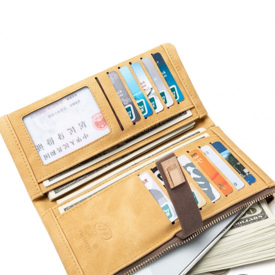 Factory Direct 2023 Cross-Border Hot-selling long women's wallet, vintage frosted zipper clutch, large capacity wallet. Factory Direct 2023 Cross-Border Hot-selling long women's wallet, vintage frosted zipper clutch, large capacity wallet.