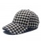 Autumn and Winter Wool Plaid Retro Millennial New, fashionable, warm, and stylish British-style baseball caps for men and women, factory wholesale.