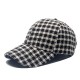 Autumn and Winter Wool Plaid Retro Millennial New, fashionable, warm, and stylish British-style baseball caps for men and women, factory wholesale.
