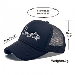 Cross-border new retro American-style embroidered lettered baseball cap, sun visor, personalized mesh trucker hat, wholesale