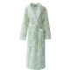 Autumn and Winter 2021 Waisted Baby Fleece Couples' Nightgowns for Men and Women, Thickened Plus-Size Bathrobes and Pajamas, Extra-Long White Robes