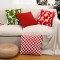 French lace pillows White minimalist INS modern square lumbar pillow, European-style sofa bedroom backrest cushion.