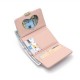 2025 new women's short wallet, Japanese and Korean style, three-fold, cute, fresh, simple student coin purse, in stock.