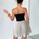 French bow evening gown for women, summer European and American style, sexy, socialite backless tube top dress