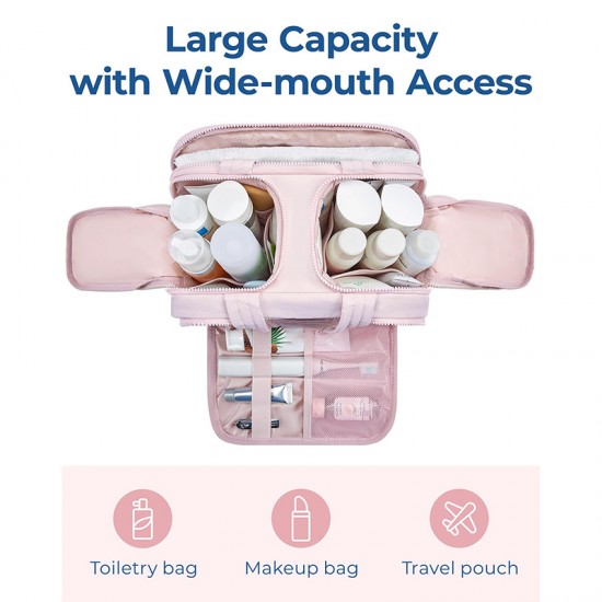 Feihong cross-border large-capacity cosmetic bag, portable hand-held toiletries bag, fluffy, large, wide-opening cosmetic and toiletries bag Feihong cross-border large-capacity cosmetic bag, portable hand-held toiletries bag, fluffy, large, wide-opening cosmetic and toiletries bag