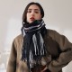 Plaid scarves for women, 2025 Fall/Winter imitation cashmere scarves, mid-length warm scarves, and shawls, sweet Japanese and Korean scarves wholesale Plaid scarves for women, 2025 Fall/Winter imitation cashmere scarves, mid-length warm scarves, and shawls, sweet Japanese and Korean scarves wholesale