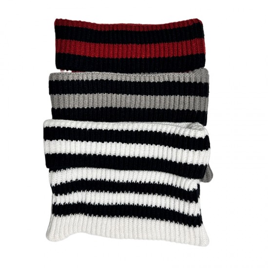 Cross-border new autumn and winter cat-ear knitted hat, Korean-style Instagram-style, cute and versatile striped cow-ear wool hat