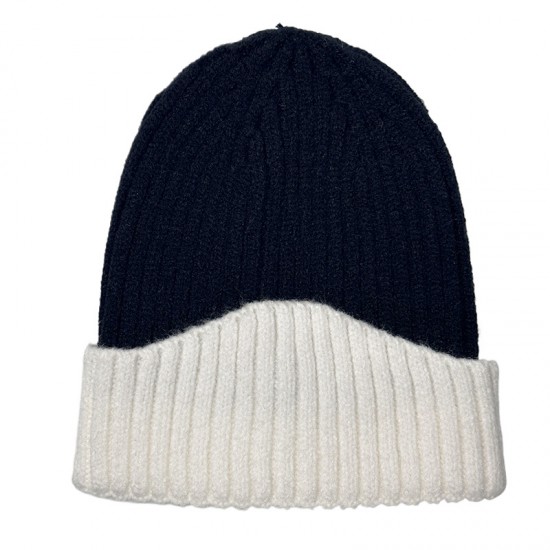Winter colorblock earmuffs for women, cross-border brimless beanie, versatile and simple men's warm knitted hat, wholesale. Winter colorblock earmuffs for women, cross-border brimless beanie, versatile and simple men's warm knitted hat, wholesale.
