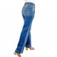 European and American Cross-Border New Amazon 20 Spring 2025 new blue washed straight-leg elegant jeans for women