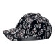 New cross-border baseball cap with skull print, fashionable and versatile, outdoor casual sun hat for men and women.
