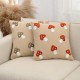 Nordic ins embroidered mushroom fabric pillows and cushions Living room sofa model room headrest and backrest pillowcases Nordic ins embroidered mushroom fabric pillows and cushions Living room sofa model room headrest and backrest pillowcases