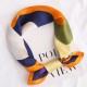 Colorful patchwork silk scarf for women, sweet Korean-style 70s square scarf, fresh and simple silk scarf, imitation silk shawl, wholesale.