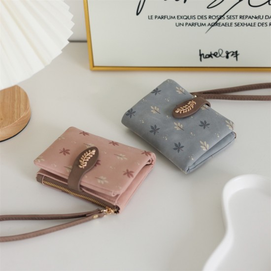 Pretty Women's Short Wallet, Korean-Style PU Printed Zippered Simple Zippered Coin Purse, In Stock Wholesale Pretty Women's Short Wallet, Korean-Style PU Printed Zippered Simple Zippered Coin Purse, In Stock Wholesale