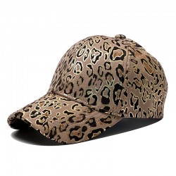 Amazon's new leopard print baseball caps with gold foil for men and women, spring and autumn outdoor sun protection hats for couples.