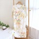Women's nightgown, pure cotton gauze suspender bath skirt, thin summer mid-length loungewear, soft and breathable.