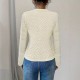 2025 summer European and American women's fashion, V-neck, 3D knitted jacquard, long-sleeved, fashionable, slim-fitting top, shirt, and jacket. 2025 summer European and American women's fashion, V-neck, 3D knitted jacquard, long-sleeved, fashionable, slim-fitting top, shirt, and jacket.