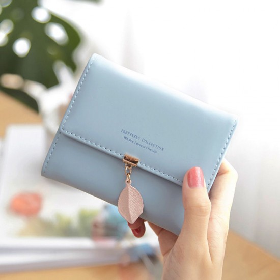 Factory Wholesale Cross-Border Women's Short Wallet, Student Fashionable and Simple, Korean Style, Tri-Folding Multifunctional Coin Purse and Wallet