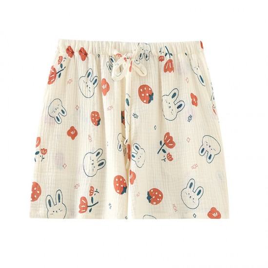 Washed cotton plaid lounge shorts, loose cotton summer couple's short-sleeved, thin beach shorts, suitable for outdoor wear. Washed cotton plaid lounge shorts, loose cotton summer couple's short-sleeved, thin beach shorts, suitable for outdoor wear.