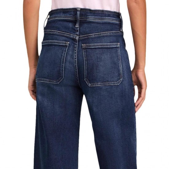 Foreign Trade Wholesale European and American Women's 2025 Spring New Lace-Up Stretch Jeans, Straight-Leg, Elegant Wide-Leg Pants