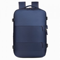 Simple men's and women's travel backpack, large-capacity canvas backpack for junior high, high school, and college students
