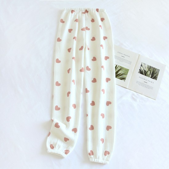 Adjustable, fleece-lined, thickened flannel maternity pajamas for autumn and winter, maternity warm pants, loose loungewear. Adjustable, fleece-lined, thickened flannel maternity pajamas for autumn and winter, maternity warm pants, loose loungewear.