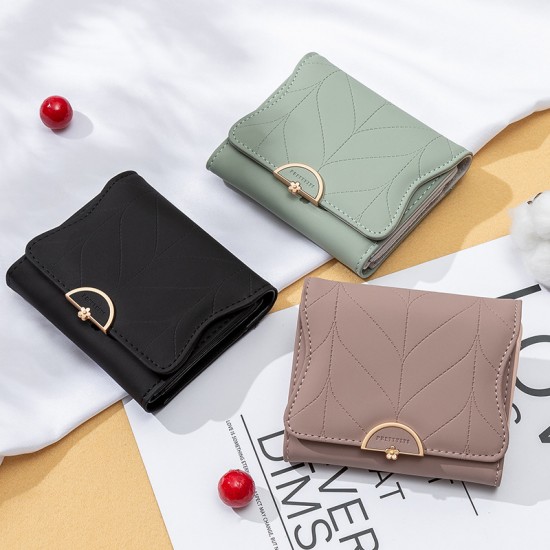 Factory Wholesale Short Wallet for Women, Korean Style, Fashionable and Simple, Small Fresh Tri-Fold Zippered Buckle Wallet and Coin Purse Factory Wholesale Short Wallet for Women, Korean Style, Fashionable and Simple, Small Fresh Tri-Fold Zippered Buckle Wallet and Coin Purse