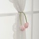 Handmade tulip curtain buckles, fresh and sweet flower buds, handicraft decorations, cross-border dropshipping