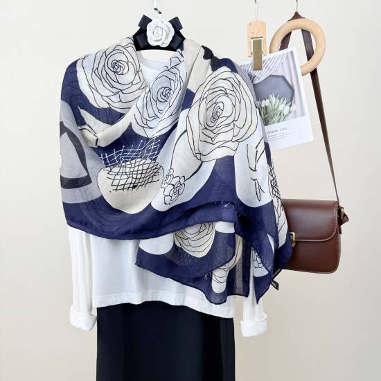 Classic, stylish, and trendy long scarves, elegant cotton and linen scarves, floral print outerwear shawls. Classic, stylish, and trendy long scarves, elegant cotton and linen scarves, floral print outerwear shawls.
