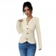 2025 summer European and American women's fashion, V-neck, 3D knitted jacquard, long-sleeved, fashionable, slim-fitting top, shirt, and jacket. 2025 summer European and American women's fashion, V-neck, 3D knitted jacquard, long-sleeved, fashionable, slim-fitting top, shirt, and jacket.