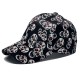 New cross-border baseball cap with skull print, fashionable and versatile, outdoor casual sun hat for men and women.
