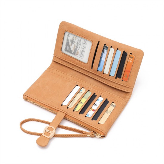 Lianbu new women's wallet, Korean-style, fashionable, versatile, European and American style, soft PU zippered multifunctional large-capacity wallet Lianbu new women's wallet, Korean-style, fashionable, versatile, European and American style, soft PU zippered multifunctional large-capacity wallet