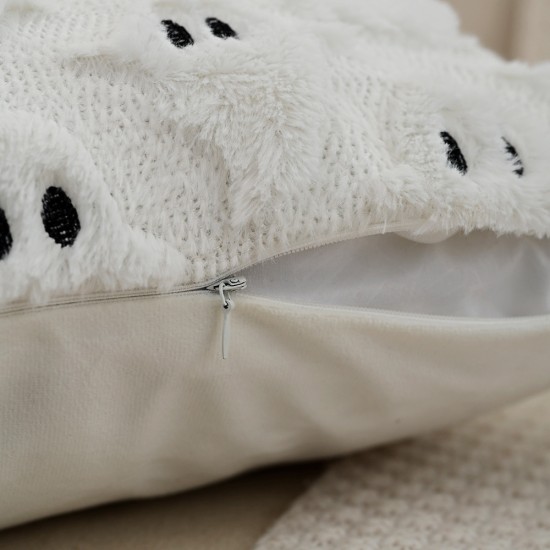 In stock! Cross-border Halloween pumpkin ghost plush embroidered pillowcase