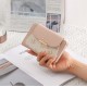 New cross-border women's wallet, cute printed, metal pendant, high-end, popular student medium-sized wallet, wallet, coin purse. New cross-border women's wallet, cute printed, metal pendant, high-end, popular student medium-sized wallet, wallet, coin purse.
