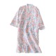 Women's thickened warm flannel pajamas, Japanese solid color coral fleece, autumn and winter lounge pants, loose and warm