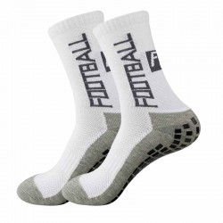 Men's rubberized soccer socks, non-slip training mid-calf socks with a thickened towel sole, professional sports socks wholesale