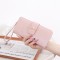 Lianbu new women's long wallet, Japanese and Korean style, fresh and simple, solid color, multi-card slots, student wallet.