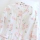 Couple's pure cotton plaid thin long-sleeved trousers, spring, summer, and autumn loose loungewear set for men and women.