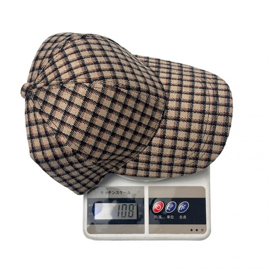 Cross-border New Retro Plaid Baseball Hat for Women: Casual and Versatile, Student Hat, Men's Simple Baseball Hat Wholesale