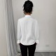 European and American women's shirts for Spring/Autumn 2025: French-style long-sleeved top with a 3D bow detail. European and American women's shirts for Spring/Autumn 2025: French-style long-sleeved top with a 3D bow detail.