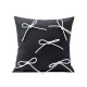 Black and white bow wabi-sabi modern minimalist luxury pillow, influencer homestay bedroom cushion, bay window sofa cushion cover Black and white bow wabi-sabi modern minimalist luxury pillow, influencer homestay bedroom cushion, bay window sofa cushion cover