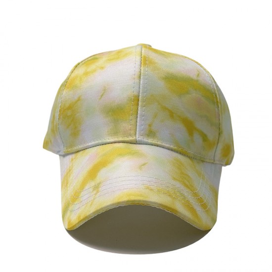 Fashionable retro tie-dye baseball caps for women, casual caps for outdoor sun protection, printed baseball caps. Fashionable retro tie-dye baseball caps for women, casual caps for outdoor sun protection, printed baseball caps.