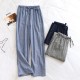 Couples' pajama pants, pure cotton double-layer gauze, thin, men's and women's, loose, spring and autumn, all-cotton casual trousers. Couples' pajama pants, pure cotton double-layer gauze, thin, men's and women's, loose, spring and autumn, all-cotton casual trousers.