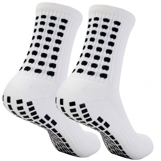 Adult and children's pure white football socks, towel soles, men's and women's basketball mid-calf socks, long socks
