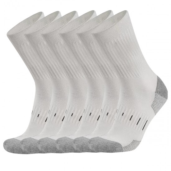 Large-size men's mid-calf sports cotton socks, breathable, sweat-wicking, waisted, non-slip, thin casual basketball and running socks