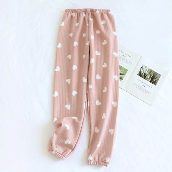 Adjustable, fleece-lined, thickened flannel maternity pajamas for autumn and winter, maternity warm pants, loose loungewear. Adjustable, fleece-lined, thickened flannel maternity pajamas for autumn and winter, maternity warm pants, loose loungewear.
